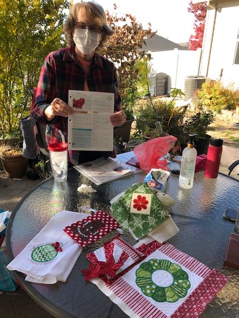 Linda's Kimberbell Christmas Embroidery projects (all done "in the hoop")