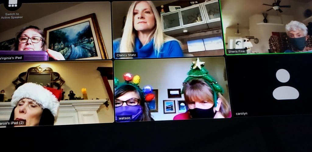 Festive Head Adornments from our Zoom meeting
